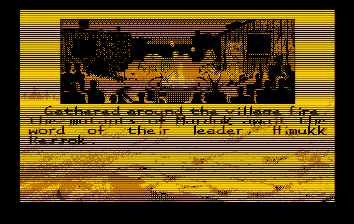 Bad Blood IBM PC/Compatibles Screenshot: Game start.