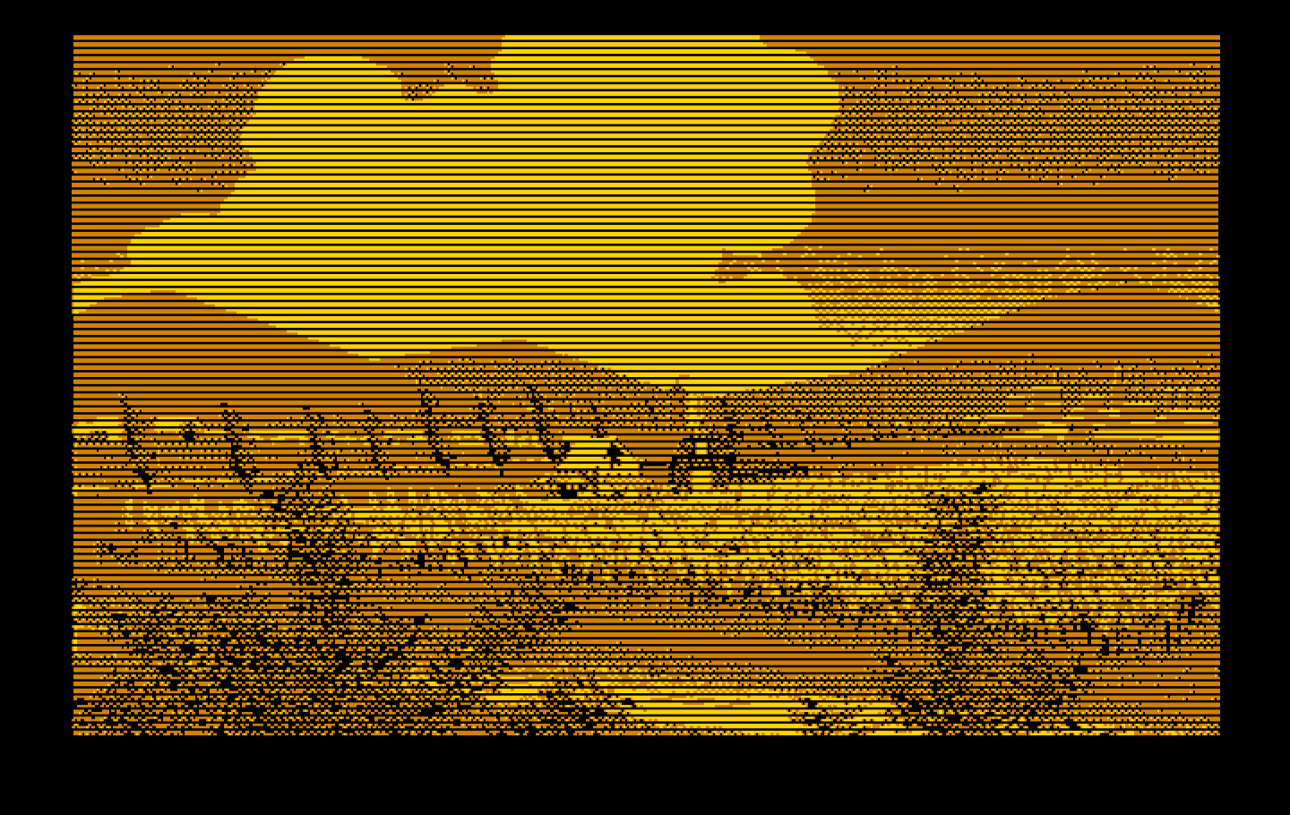 Bad Blood IBM PC/Compatibles Screenshot: A peaceful farm setting...