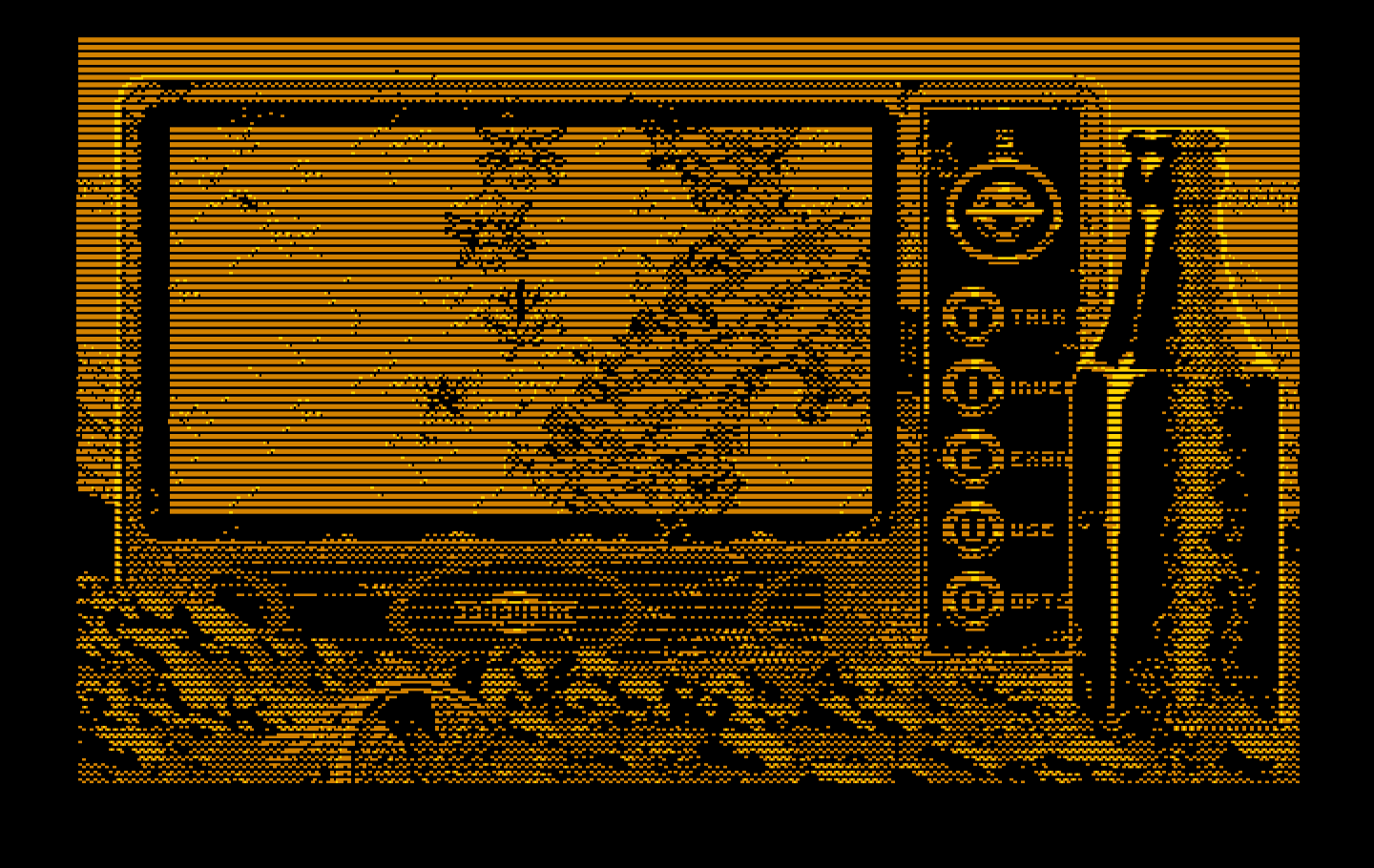 Bad Blood IBM PC/Compatibles Screenshot: Lots of dangerous mutant creatures will attack as you explore.