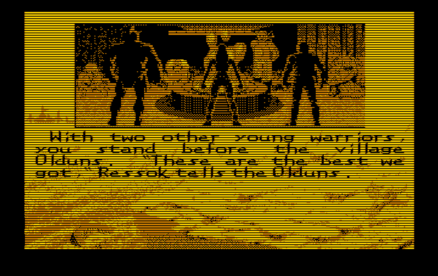 Bad Blood IBM PC/Compatibles Screenshot: Character selection.