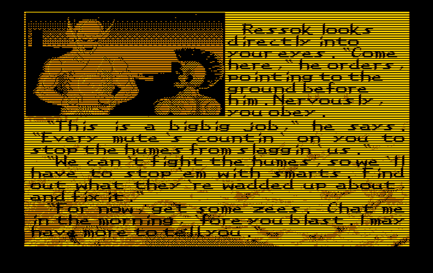 Bad Blood IBM PC/Compatibles Screenshot: Character selected.