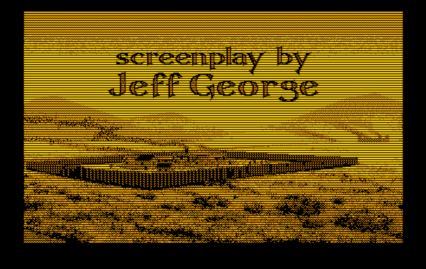 Bad Blood IBM PC/Compatibles Screenshot: As the credits continue, the farm is rebuilt and reenforced.