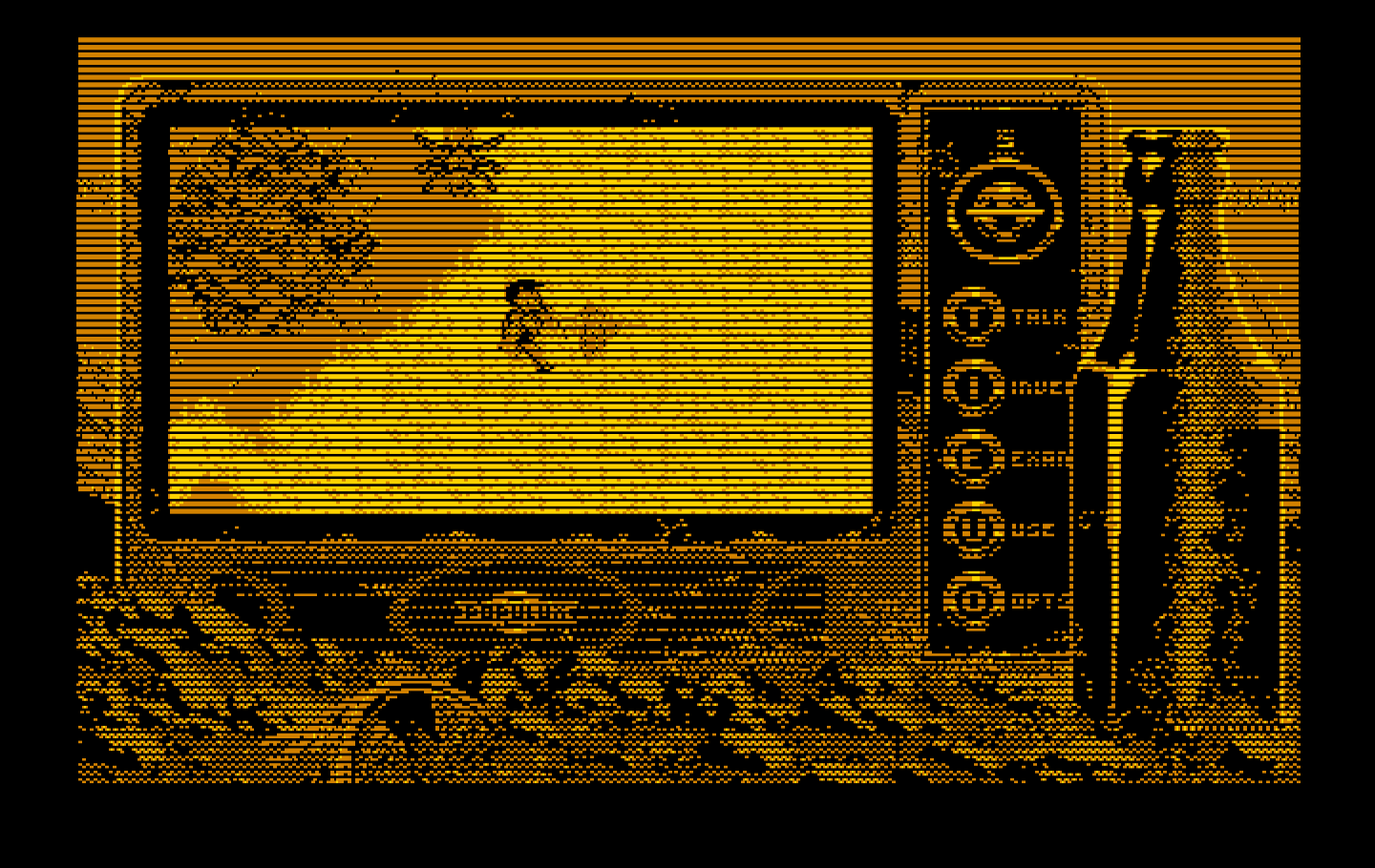 Bad Blood IBM PC/Compatibles Screenshot: Fighting out in the desert.