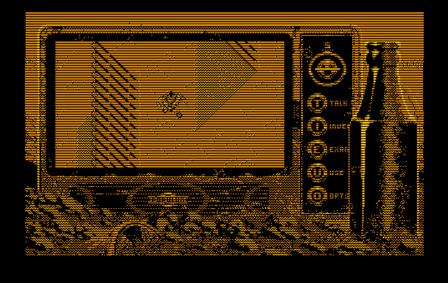 Bad Blood IBM PC/Compatibles Screenshot: Leaving the safety of the farm...