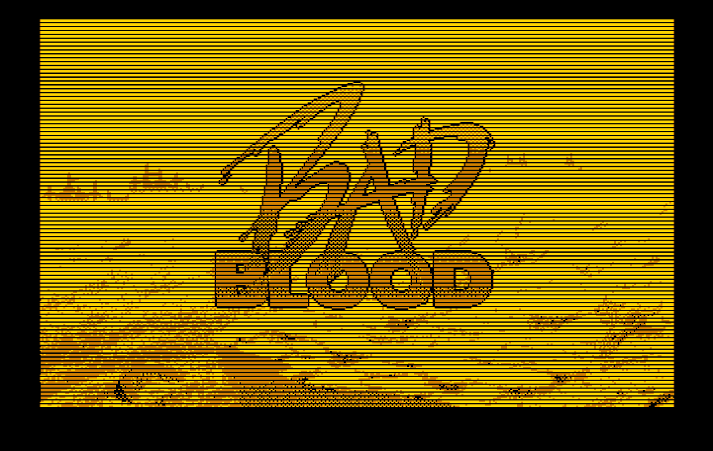 Bad Blood IBM PC/Compatibles Screenshot: Title screen.