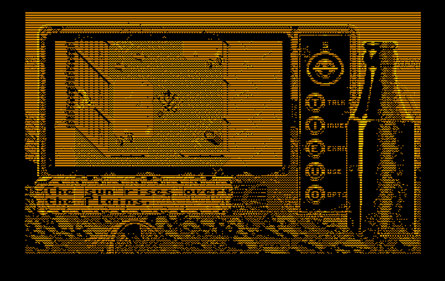 Bad Blood IBM PC/Compatibles Screenshot: The game starts here as the sun rises...