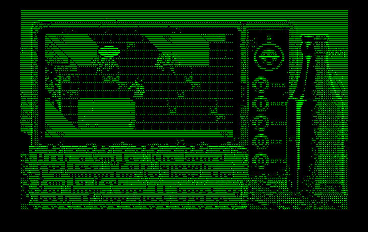 Bad Blood IBM PC/Compatibles Screenshot: Chatting with a guard.