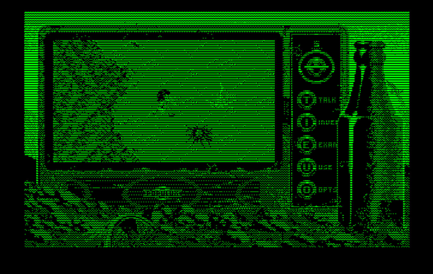 Bad Blood IBM PC/Compatibles Screenshot: A dead end, I'll need to carefully backtrack a bit...