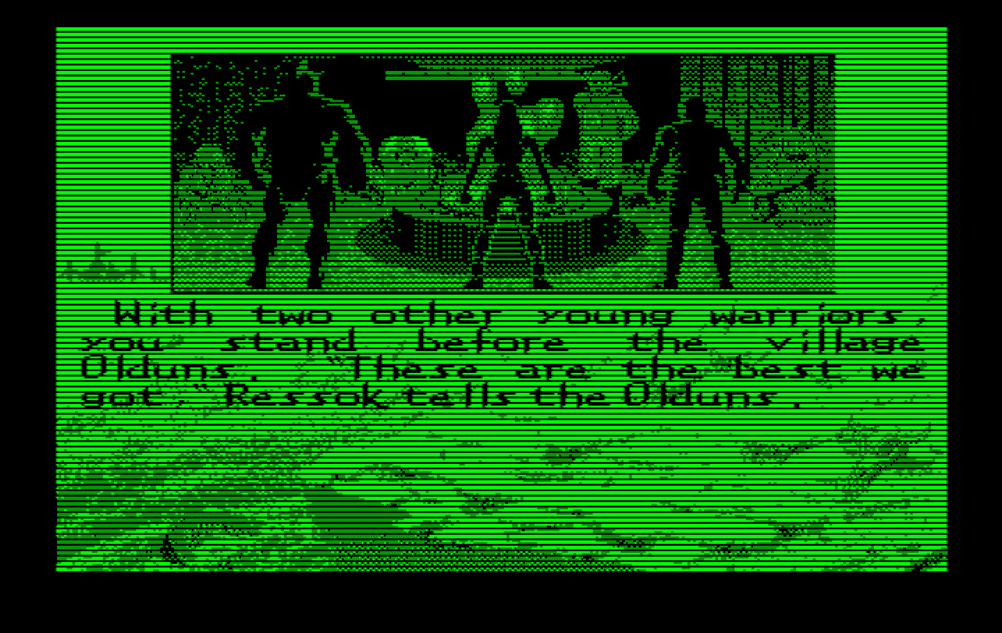 Bad Blood IBM PC/Compatibles Screenshot: Character selection.