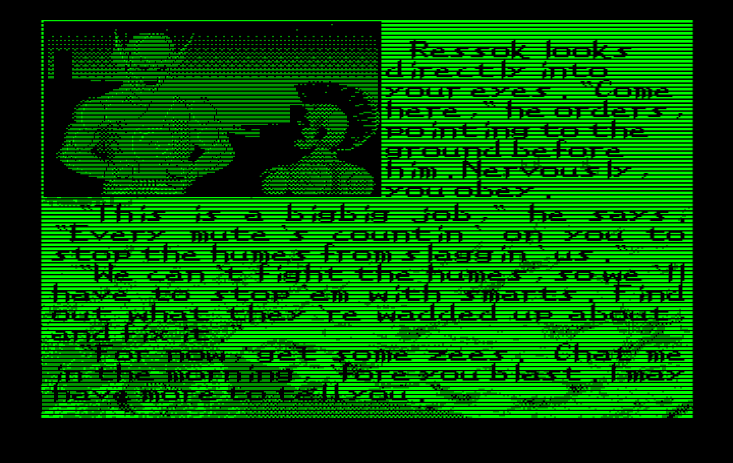 Bad Blood IBM PC/Compatibles Screenshot: Character selected.