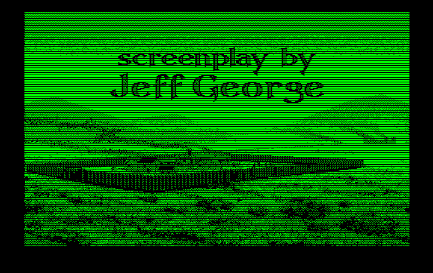 Bad Blood IBM PC/Compatibles Screenshot: As the credits continue, the farm is rebuilt and reenforced.