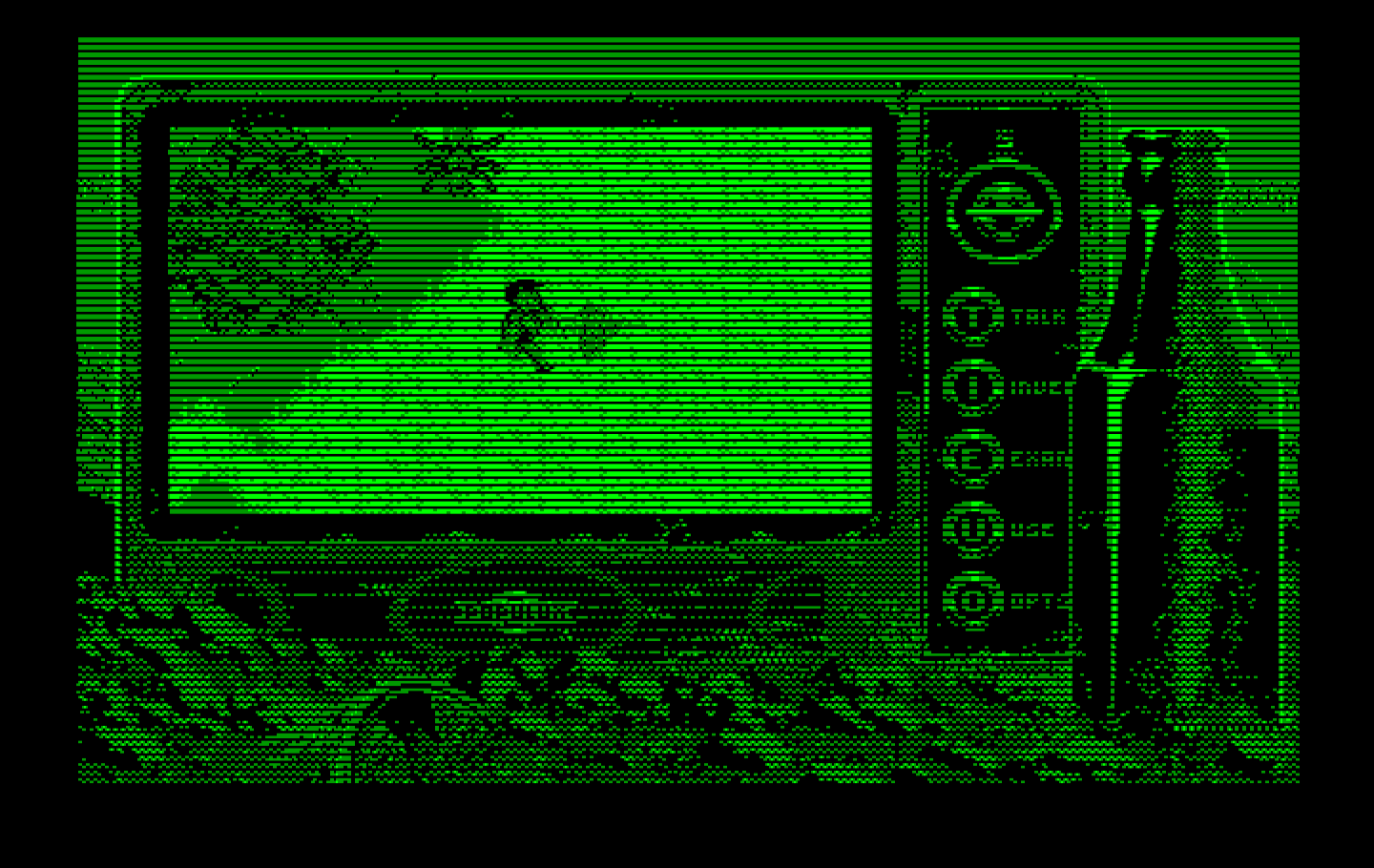Bad Blood IBM PC/Compatibles Screenshot: Fighting out in the desert.