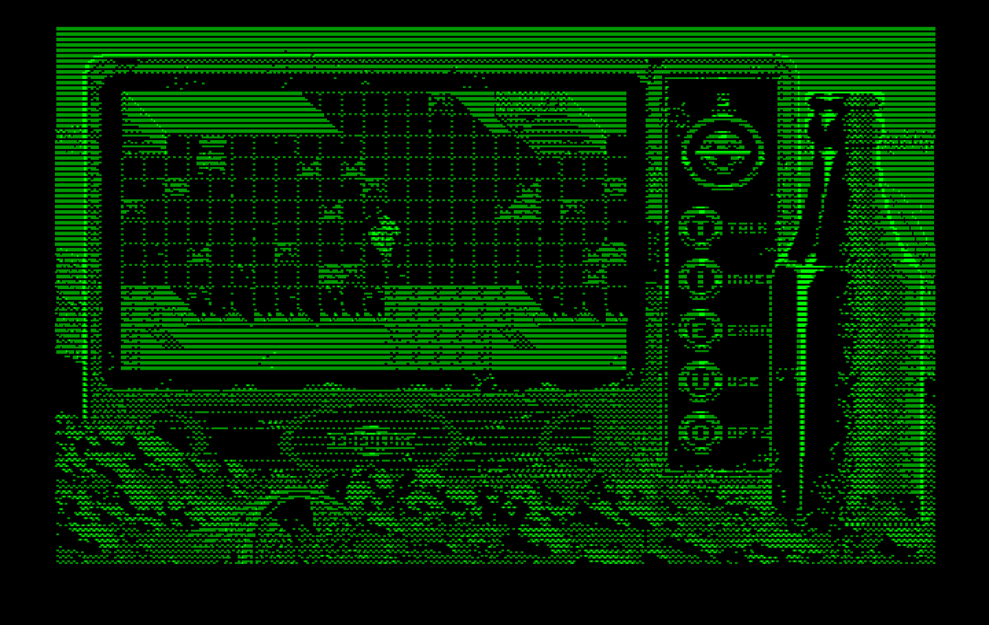 Bad Blood IBM PC/Compatibles Screenshot: Exploring a building.