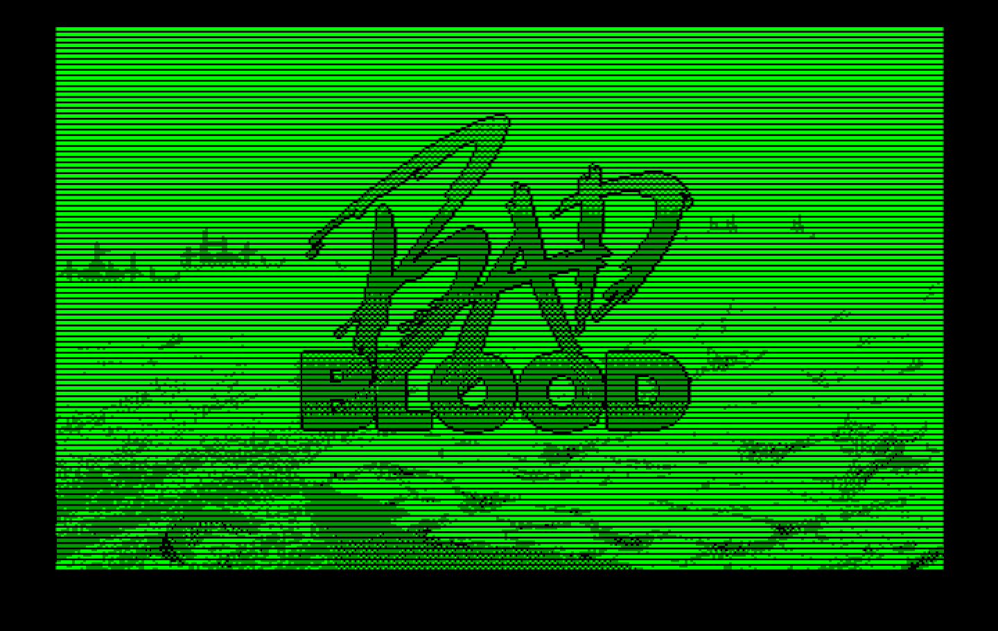 Bad Blood IBM PC/Compatibles Screenshot: Title screen.