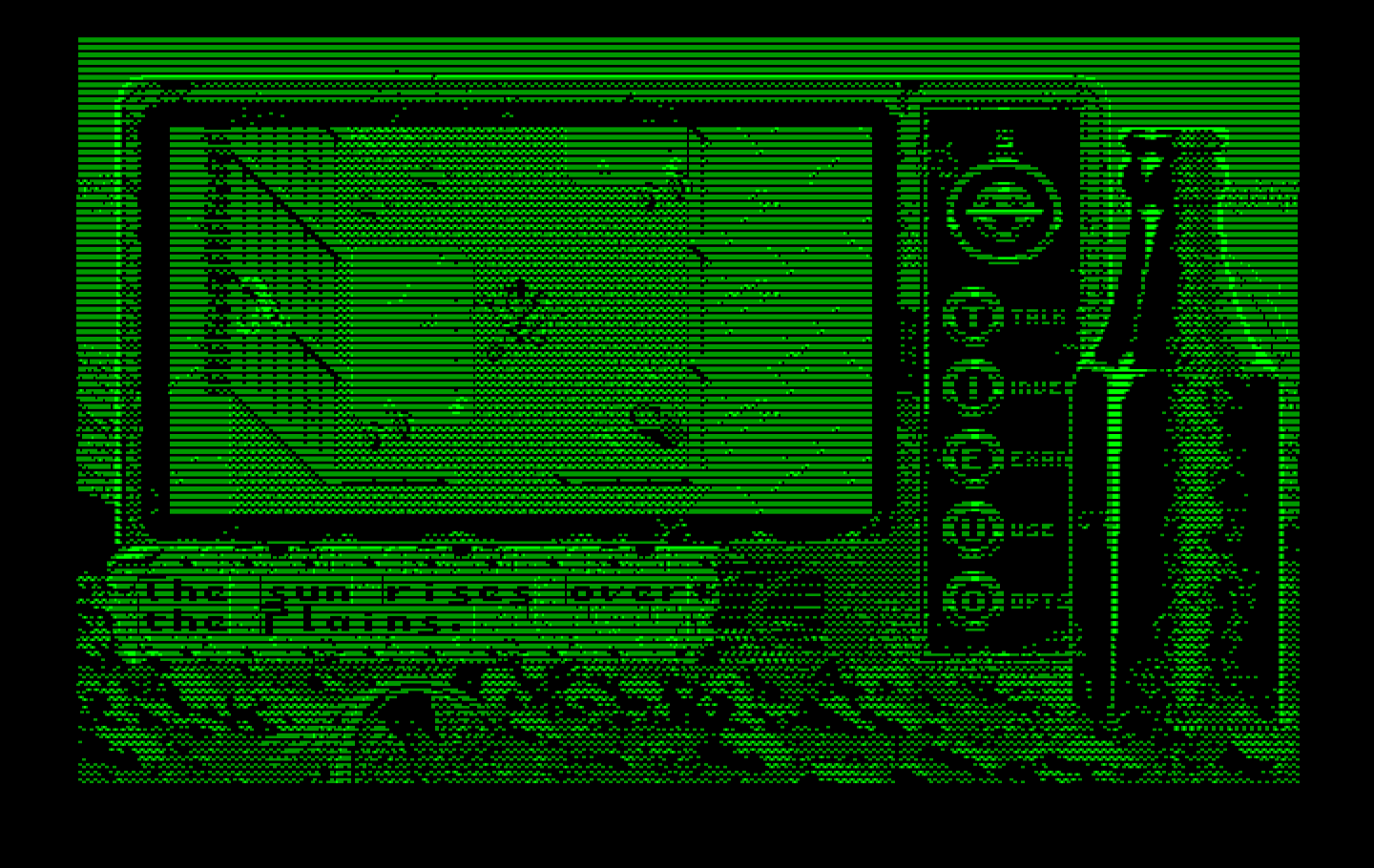 Bad Blood IBM PC/Compatibles Screenshot: The game starts here as the sun rises...