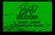 Bad Blood for IBM PC/Compatibles - The main menu.