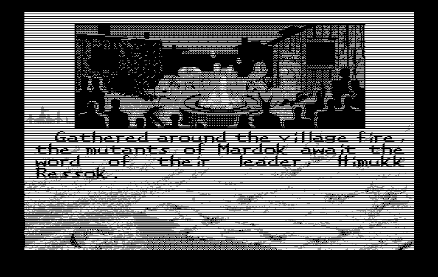 Bad Blood IBM PC/Compatibles Screenshot: Game start.