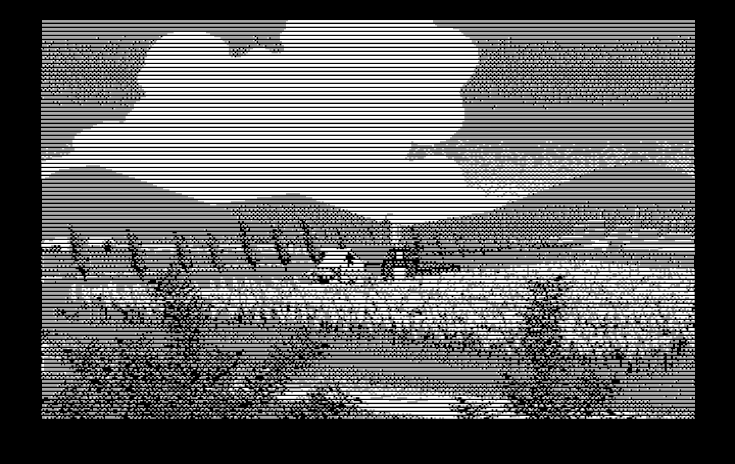 Bad Blood IBM PC/Compatibles Screenshot: A peaceful farm setting...