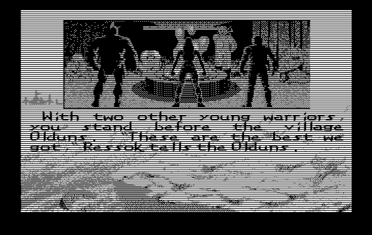 Bad Blood IBM PC/Compatibles Screenshot: Character selection.