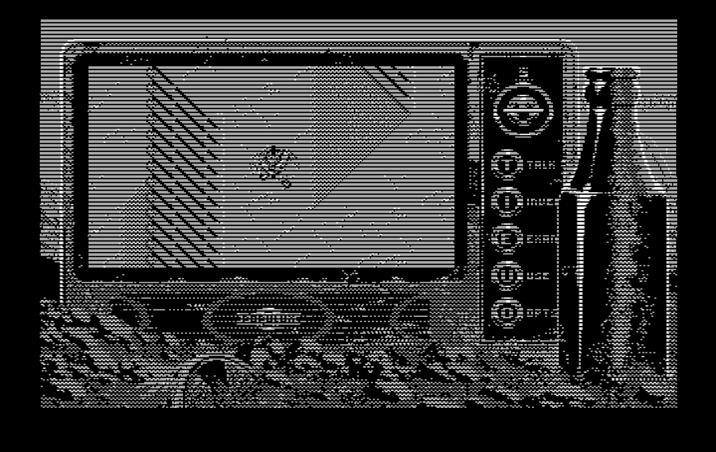 Bad Blood IBM PC/Compatibles Screenshot: Leaving the safety of the farm...