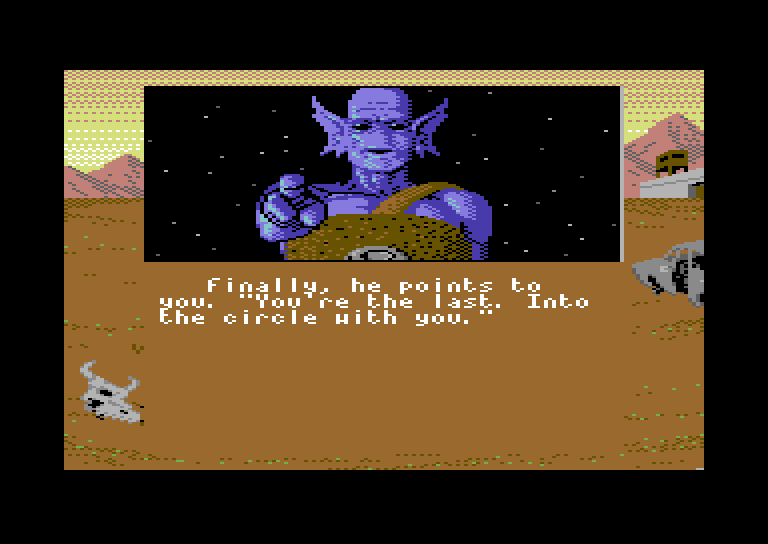 Bad Blood Commodore 64 Screenshot: I have been chosen!