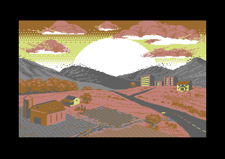Bad Blood Commodore 64 Screenshot: An explosion! This can't be good...
