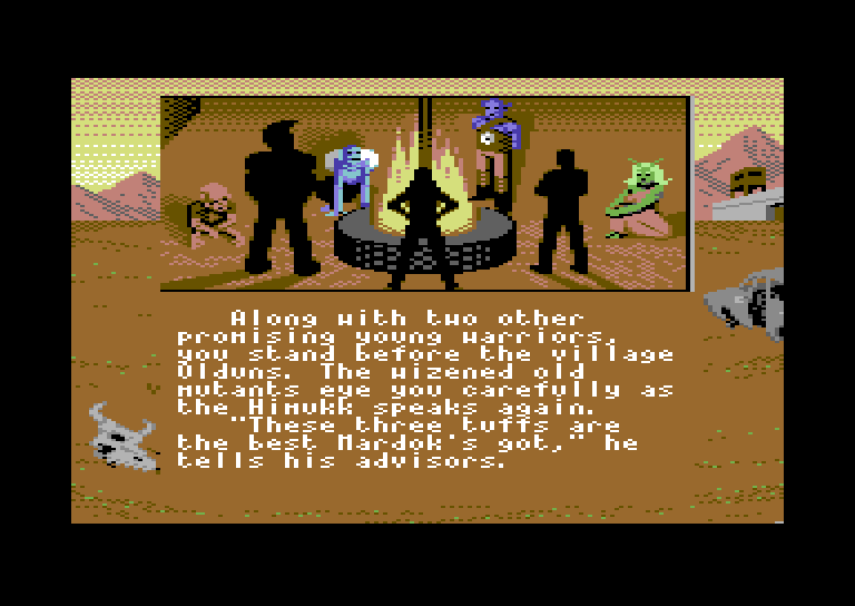 Bad Blood Commodore 64 Screenshot: About the characters...