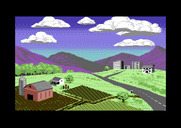 Bad Blood for Commodore 64 - A peaceful farm setting...