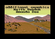 Bad Blood for Commodore 64 - Credits continued; the farm is rebuilt in the background.