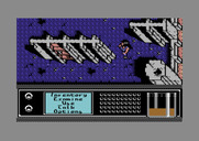 Bad Blood for Commodore 64 - Searching buildings sometimes leads to useful items, sometimes not...