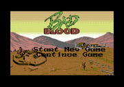 Bad Blood for Commodore 64 - The main menu.
