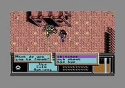 Bad Blood for Commodore 64 - The game starts here; you can chit chat with some other characters.