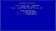 Bad Blood for IBM PC/Compatibles - Select a keyboard type.