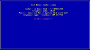 Bad Blood for IBM PC/Compatibles - Do you wish to install the selected options?