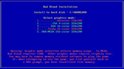 Bad Blood for IBM PC/Compatibles - Selecting a graphics mode.
