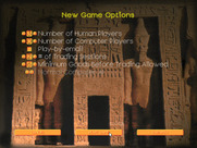 Advanced Civilization for IBM PC/Compatibles - Setting up options for a new game.