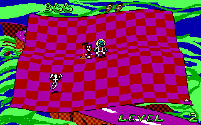 Adventures of Beetlejuice: Skeletons in the Closet IBM PC/Compatibles Screenshot: Get rid of the skeletons!