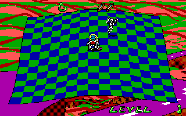 Adventures of Beetlejuice: Skeletons in the Closet IBM PC/Compatibles Screenshot: Beginning the first level.