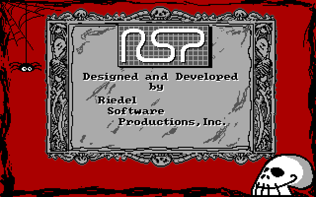 Adventures of Beetlejuice: Skeletons in the Closet IBM PC/Compatibles Screenshot: Developer logo.