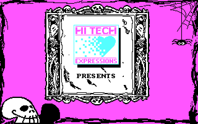 Adventures of Beetlejuice: Skeletons in the Closet IBM PC/Compatibles Screenshot: Hi-Tech expressions logo.