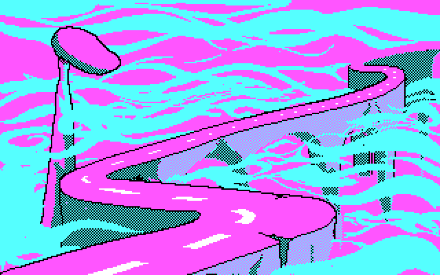 Adventures of Beetlejuice: Skeletons in the Closet IBM PC/Compatibles Screenshot: Each level has a different backdrop.