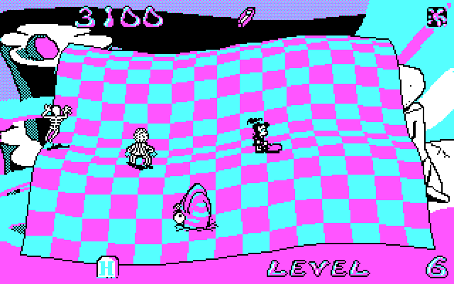 Adventures of Beetlejuice: Skeletons in the Closet IBM PC/Compatibles Screenshot: Don't get eaten by sandworms!