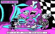 Adventures of Beetlejuice: Skeletons in the Closet for IBM PC/Compatibles - Game over.