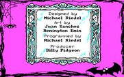 Adventures of Beetlejuice: Skeletons in the Closet for IBM PC/Compatibles - Game credits.