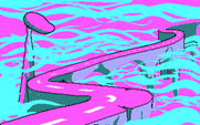 Adventures of Beetlejuice: Skeletons in the Closet for IBM PC/Compatibles - Each level has a different backdrop.