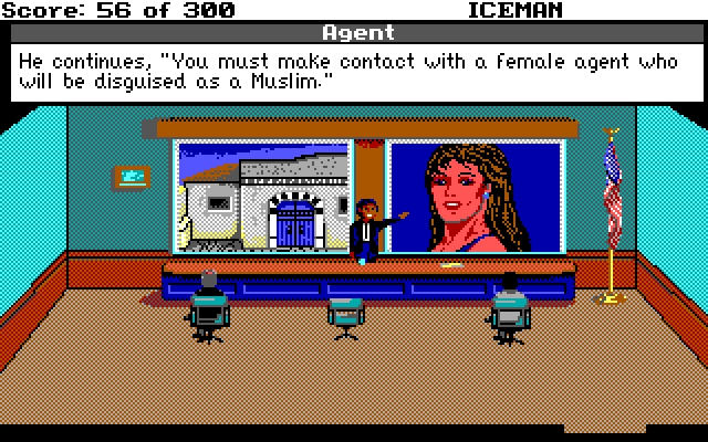 Code-Name: Iceman IBM PC/Compatibles Screenshot: Mission briefing...
