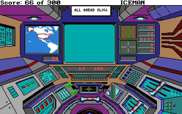 Code-Name: Iceman IBM PC/Compatibles Screenshot: Think you can drive a submarine?