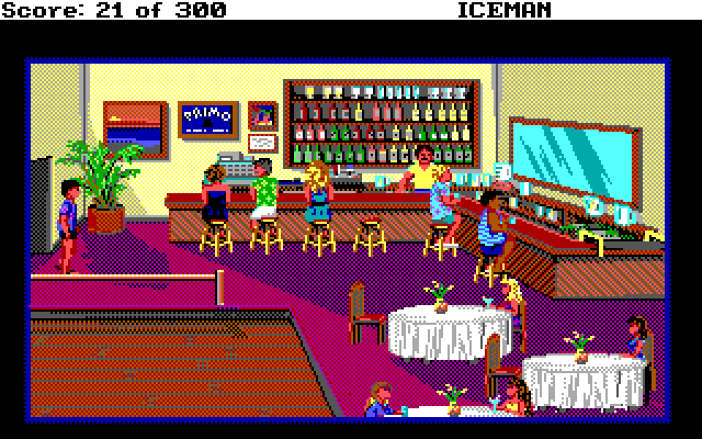 Code-Name: Iceman IBM PC/Compatibles Screenshot: Arrived at the bar.