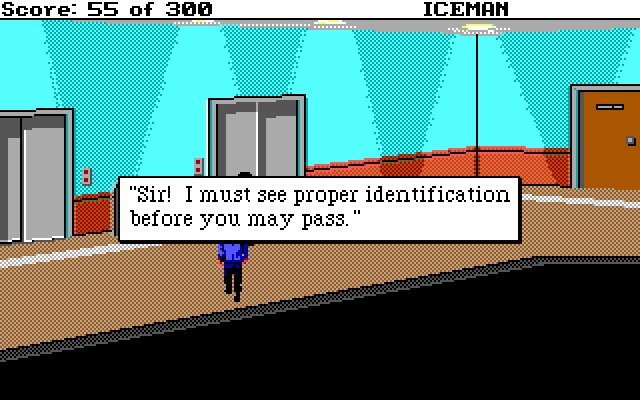 Code-Name: Iceman IBM PC/Compatibles Screenshot: Even after you get past security, there is more security...
