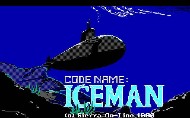 Code-Name: Iceman IBM PC/Compatibles Screenshot: Title screen.
